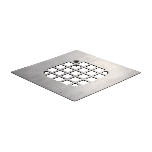 Danco Danco 4-1/4 in. Brushed Nickel Square Stainless Steel Drain Cover 9D00011045 - main